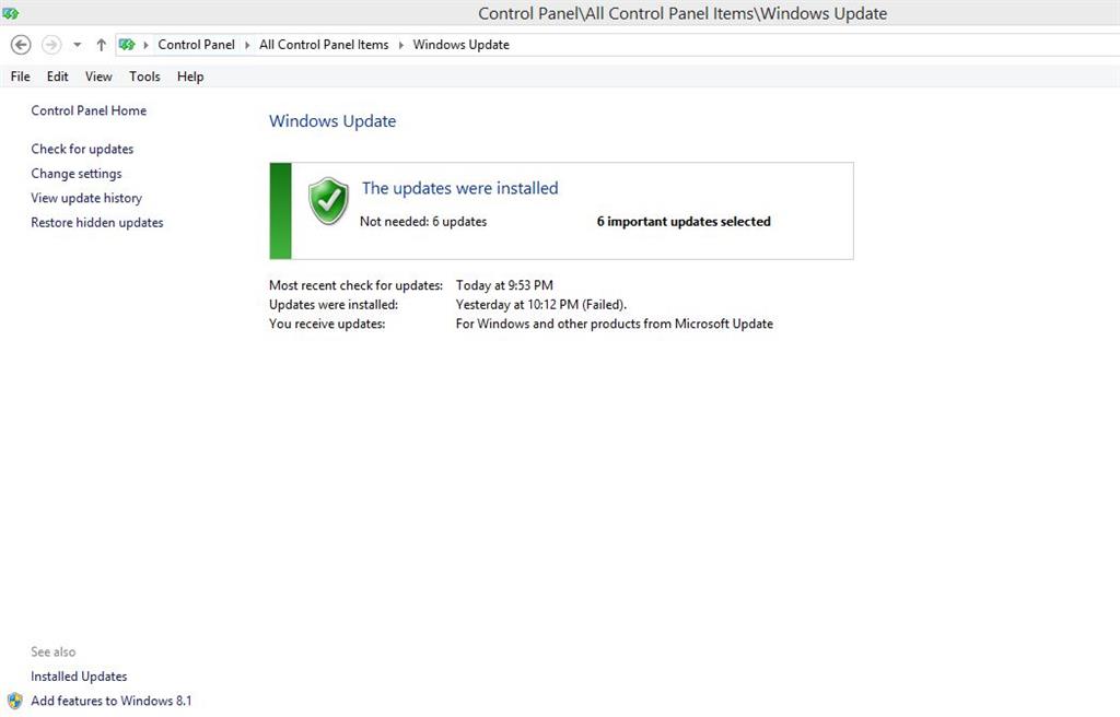 Updates fail in Windows 8.1 with an error code 8007371b. - Microsoft Q&A