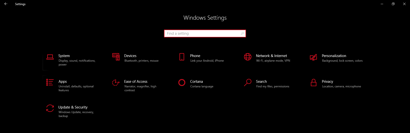 Windows settings options missing - Microsoft Q&A