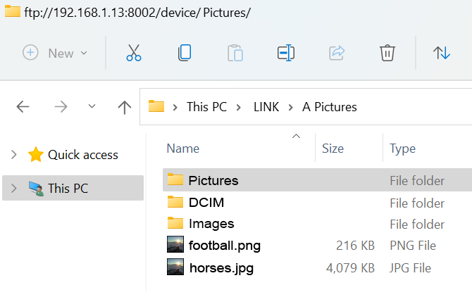 File explorer