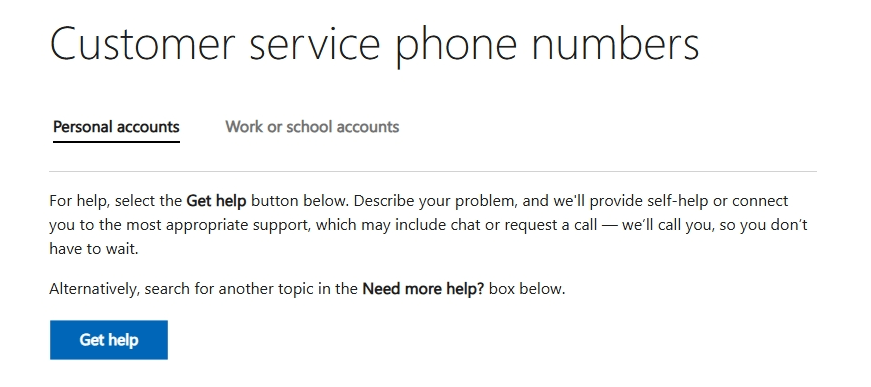 Is there a helpline number where someone answers? - Microsoft Q&A