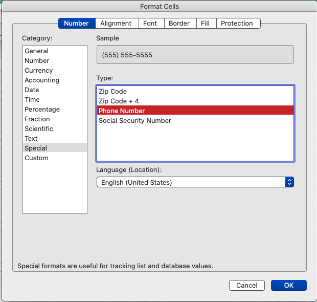 Formatting Phone Numbers - Microsoft Q&A