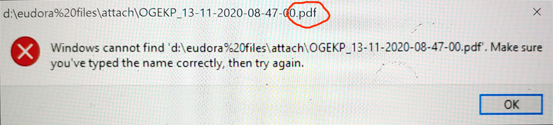 Windows cannot find error - Microsoft Q&A