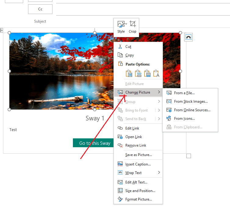 How can I change the image on the visual link? - Microsoft Q&A