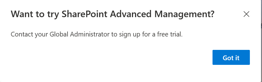 When I try to enable my trial version of Advance Management pro at ...