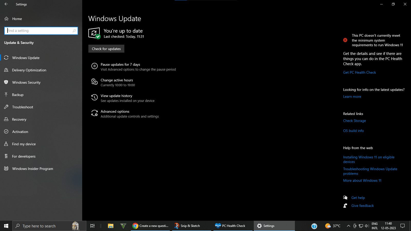 Why can't I install Windows 11 on my computer? - Microsoft Q&A