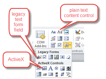 Formatting Form Fill in Word 2016 - Microsoft Q&A