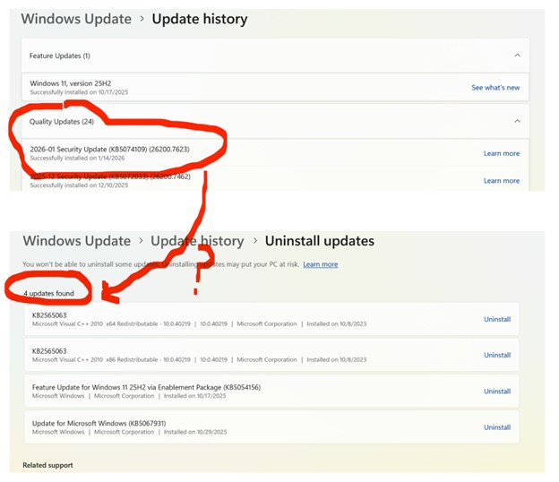 outlook update 1-16-26