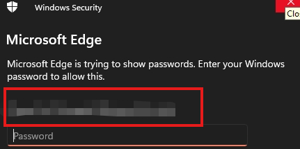 Edge reported incorrect username/password meanwhile web login succeeded ...