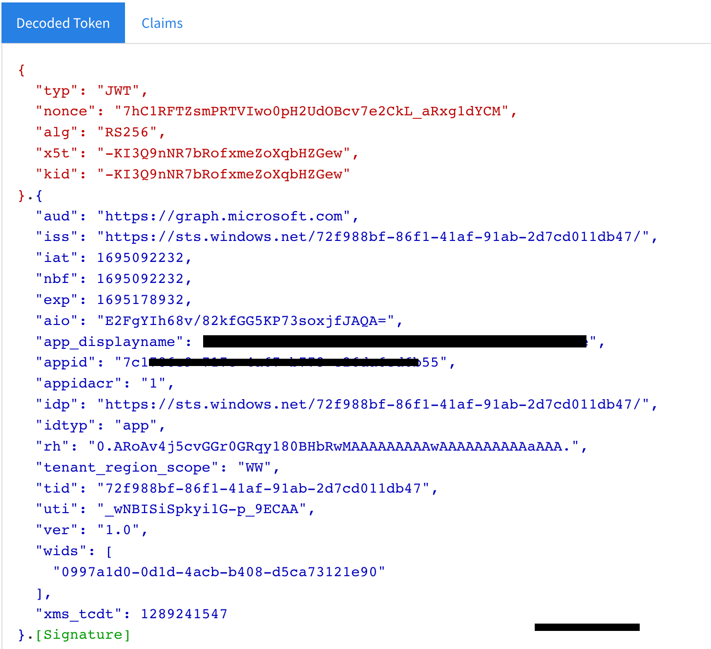 Application token does not work for Get Printer Microsoft Graph API ...