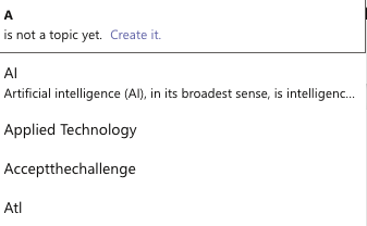 Topics and Hashtags in Viva Engage - Microsoft Q&A