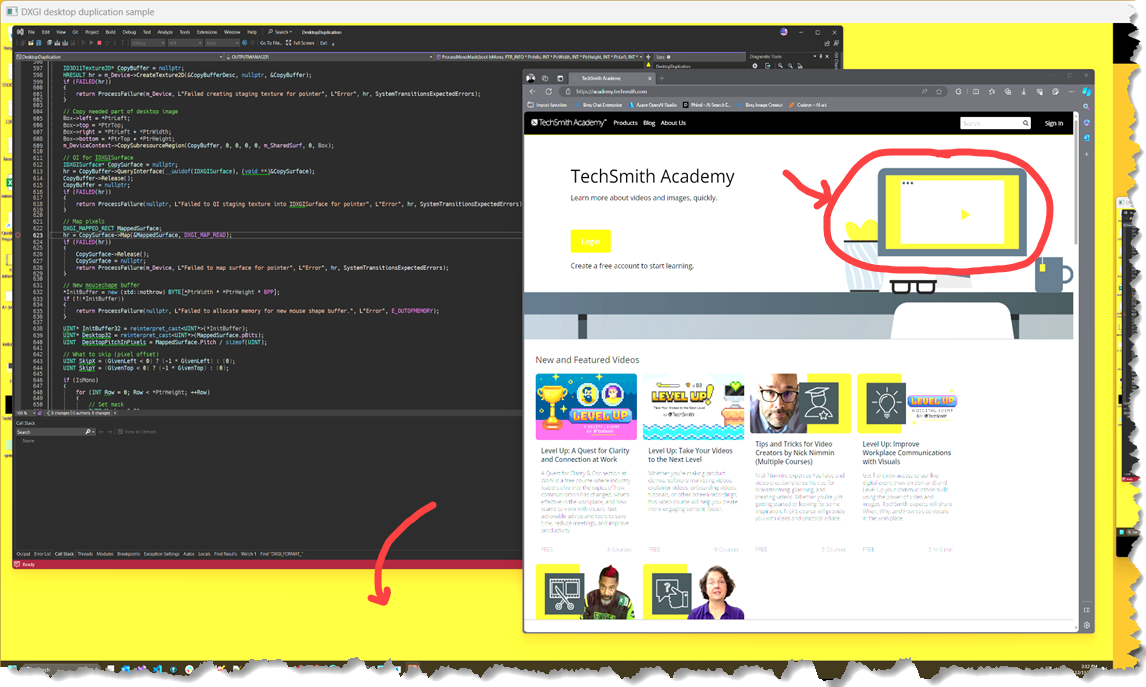 Using the Desktop Duplication API with HDR interpreting DXGI_FORMAT