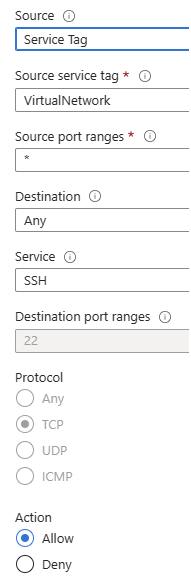 Cannot connect to the azure virtual machine trough Microsoft vpn ...