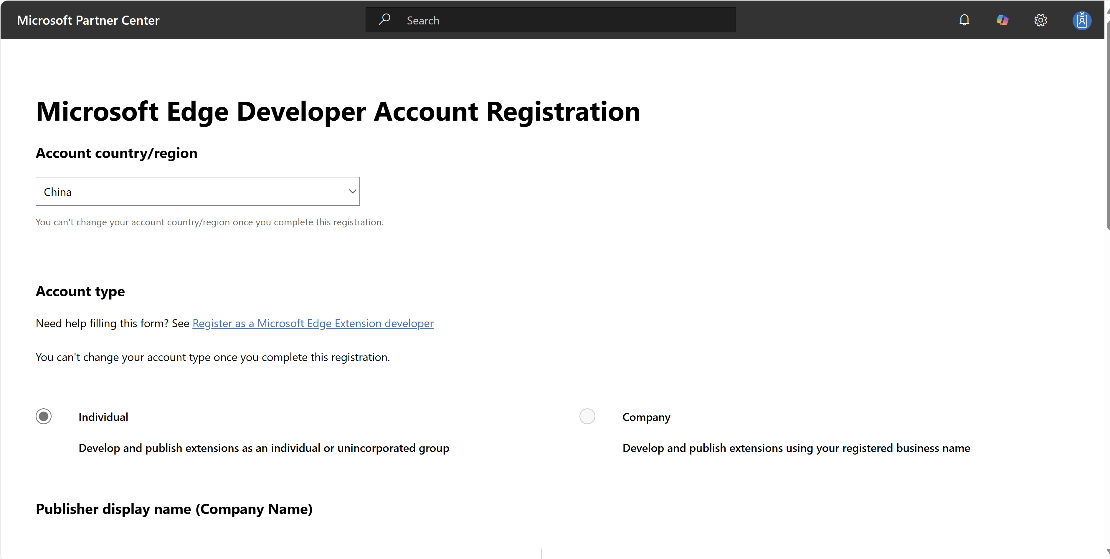Blocked by registering as microsoft developer microsoft q a