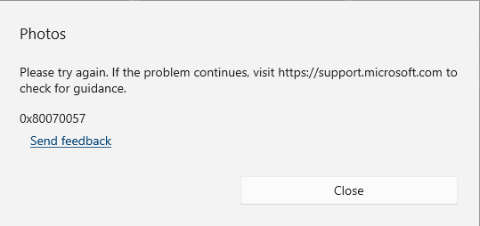 Error occurs when editing video in Photos/Video Editor - Microsoft Q&A