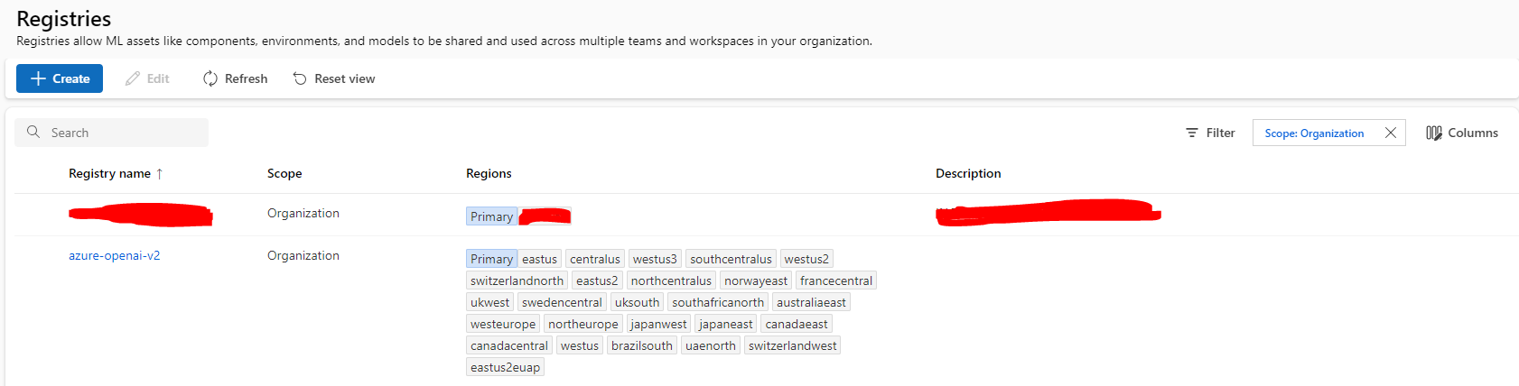 Can my Azure Machine Learning Registry be seen by anyone outside of my ...