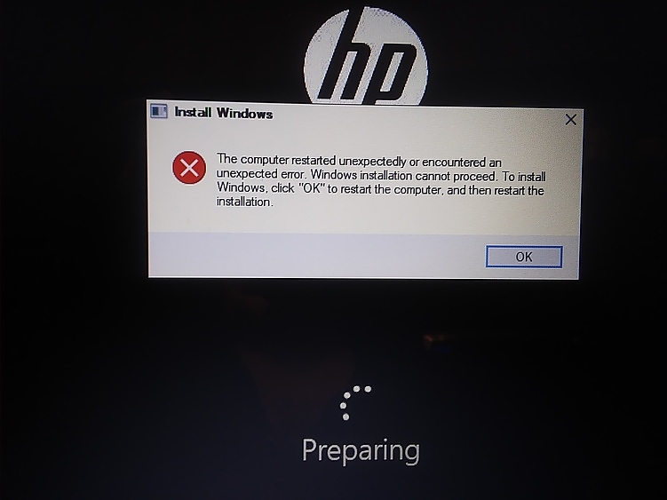 Install Windows message box...endless loop! - Microsoft Q&A