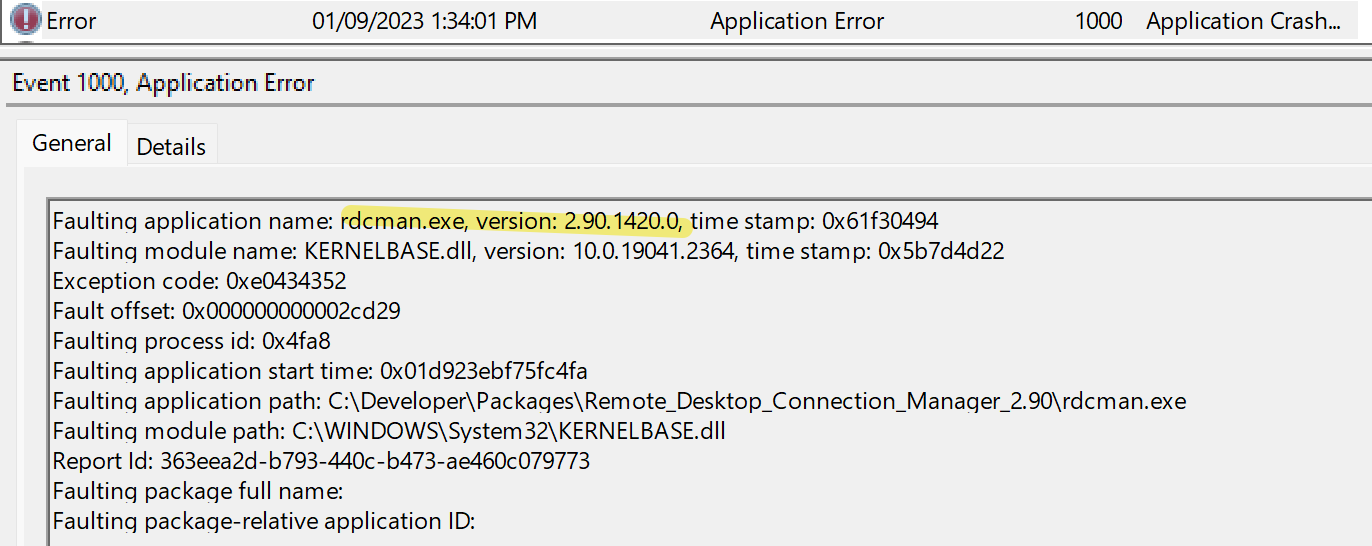 2023-01-10 10_16_39-RDCMan Error Event ID 1000