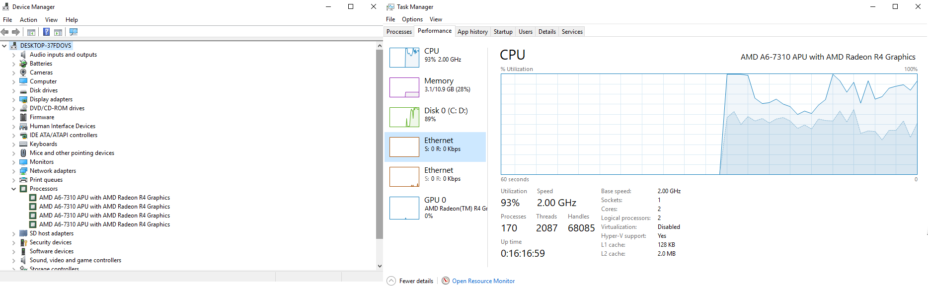 I have 4 cores but task manager says I have 2 - Microsoft Q&A
