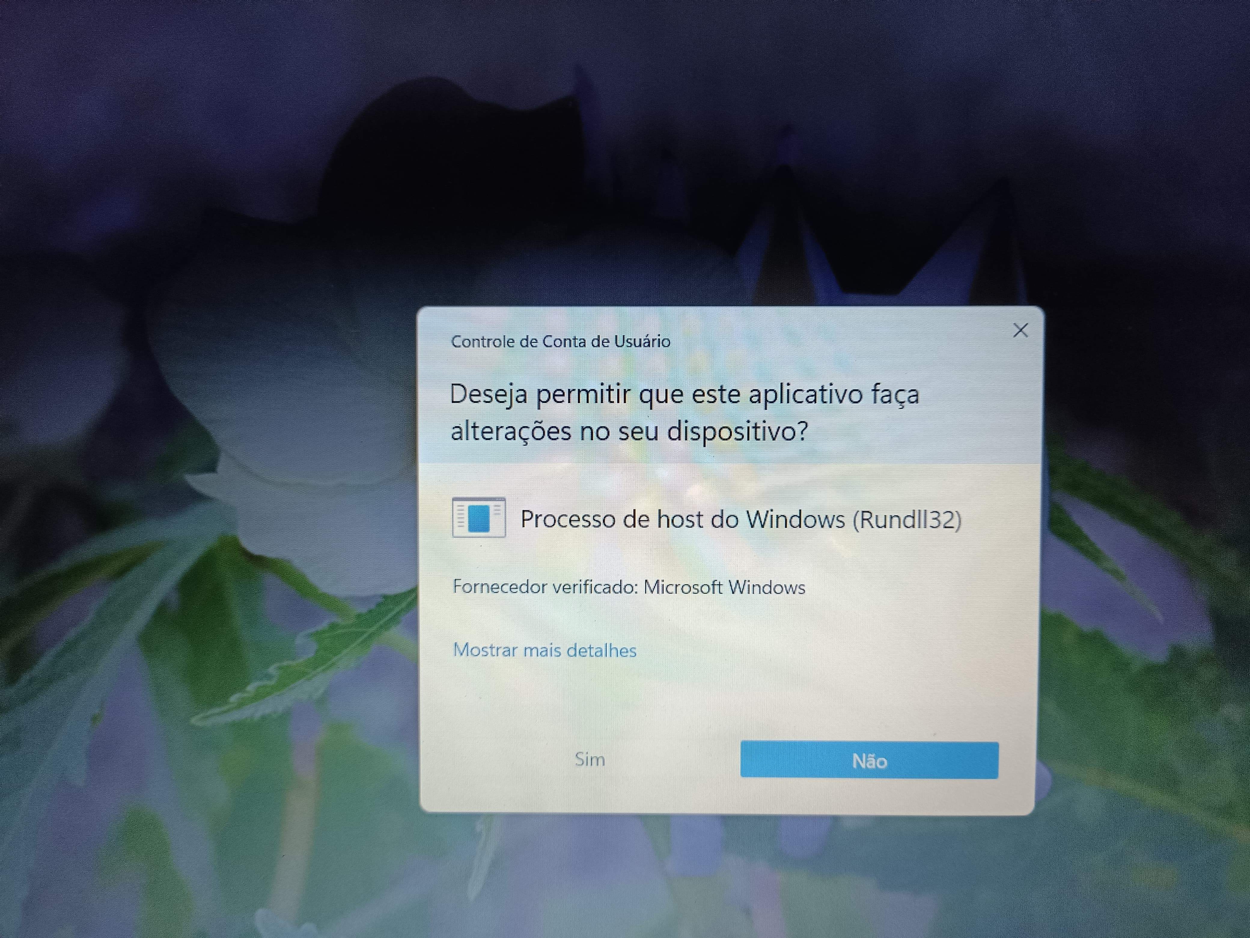Processo de host do WIndows (rundll32) deseja fazer alterações no meu ...