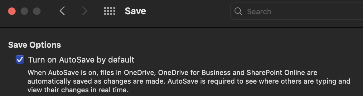 Make newly created documents save directly to OneDrive for Business in ...