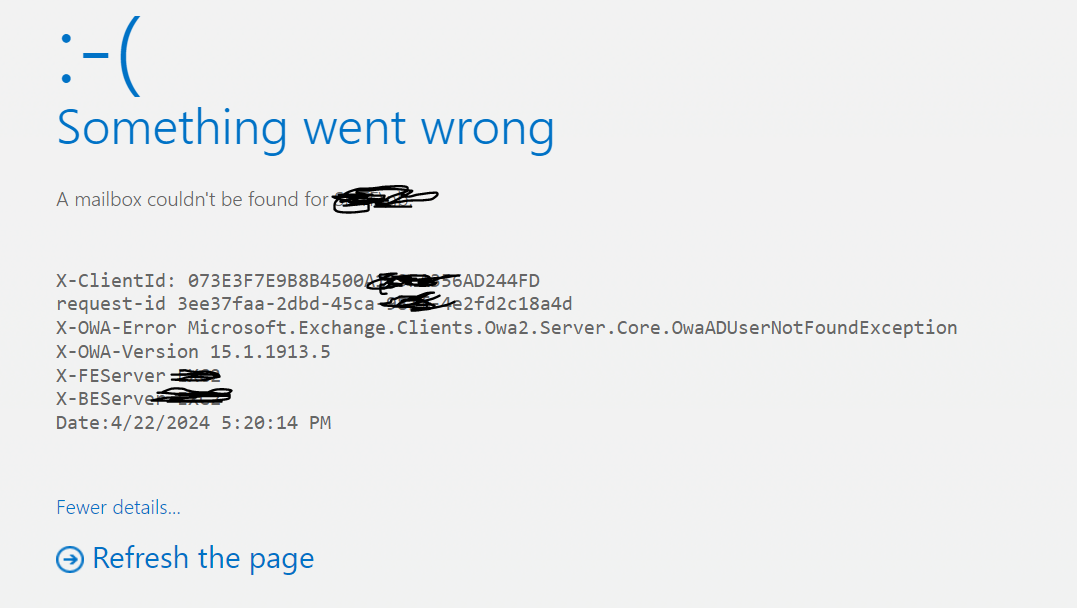 Exchange server 2016, How to fix Users of newly created mailboxes ...