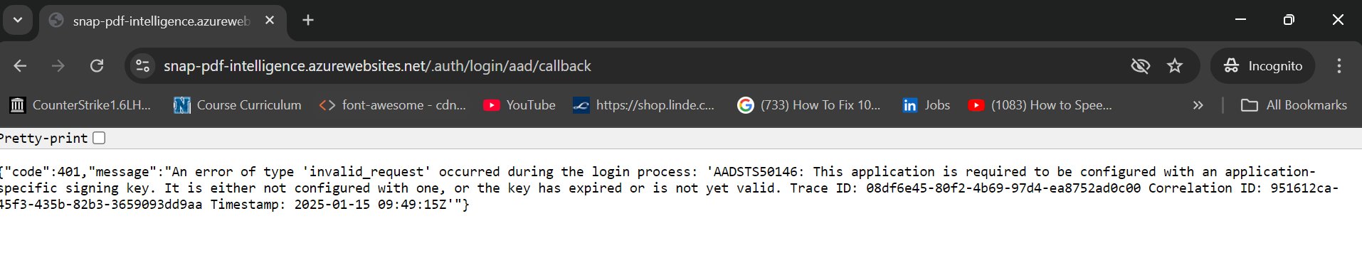 How to show additional fields in the output json of /.auth/me endpoint ...