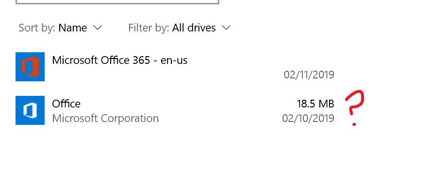 Office Activation Required with Office product showing 2 products per ...