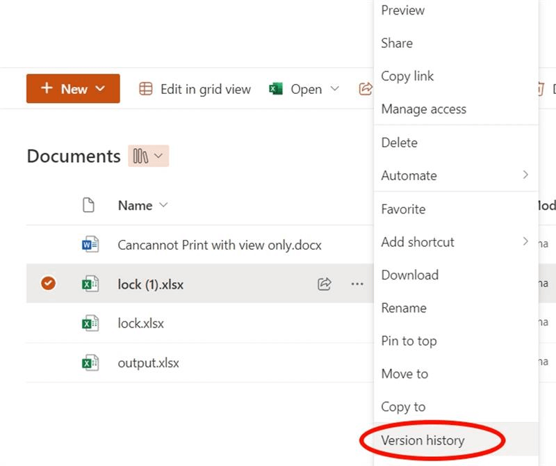 OneDrive not showing previous versions of a file - Microsoft Q&A