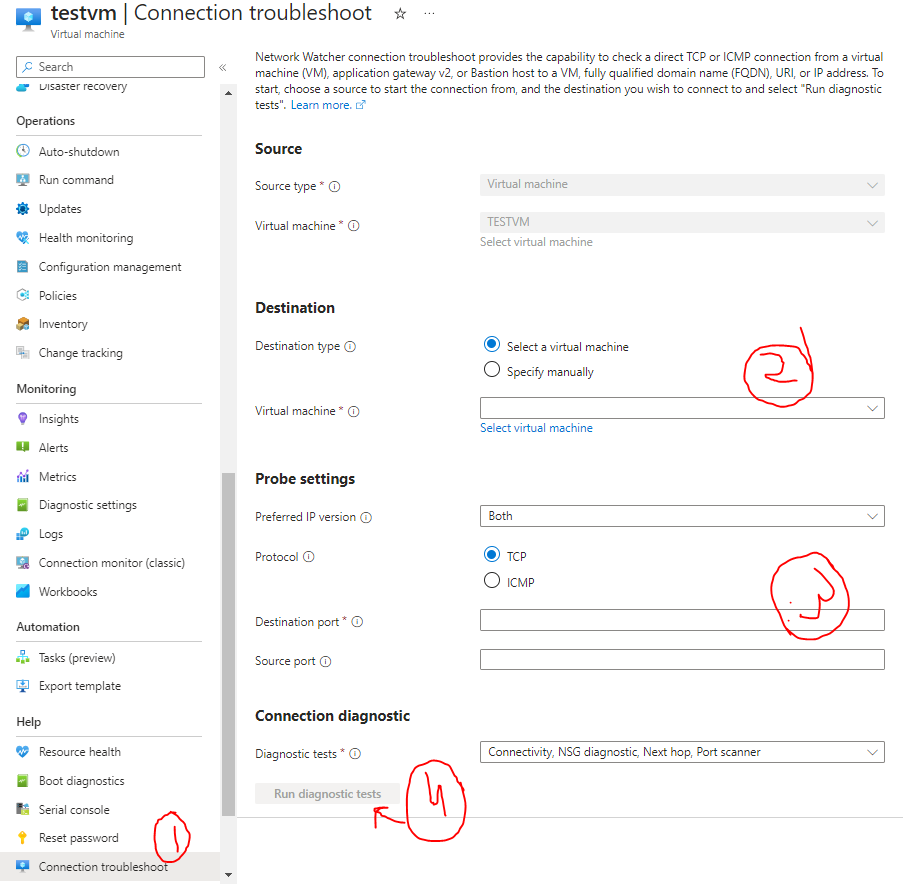 Telnet is not working from Azure VM to SQL server database - Microsoft Q&A