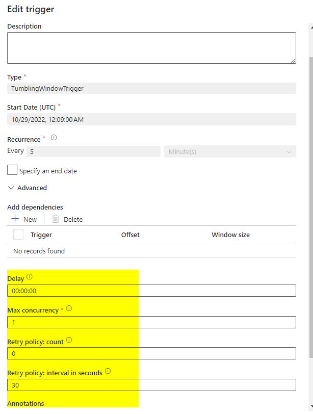 ADF trigger failed saying triggering Pipeline failed with Error the ...
