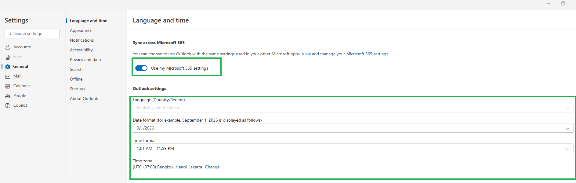 My work hours and location will not save in New Outlook - Microsoft Q&A