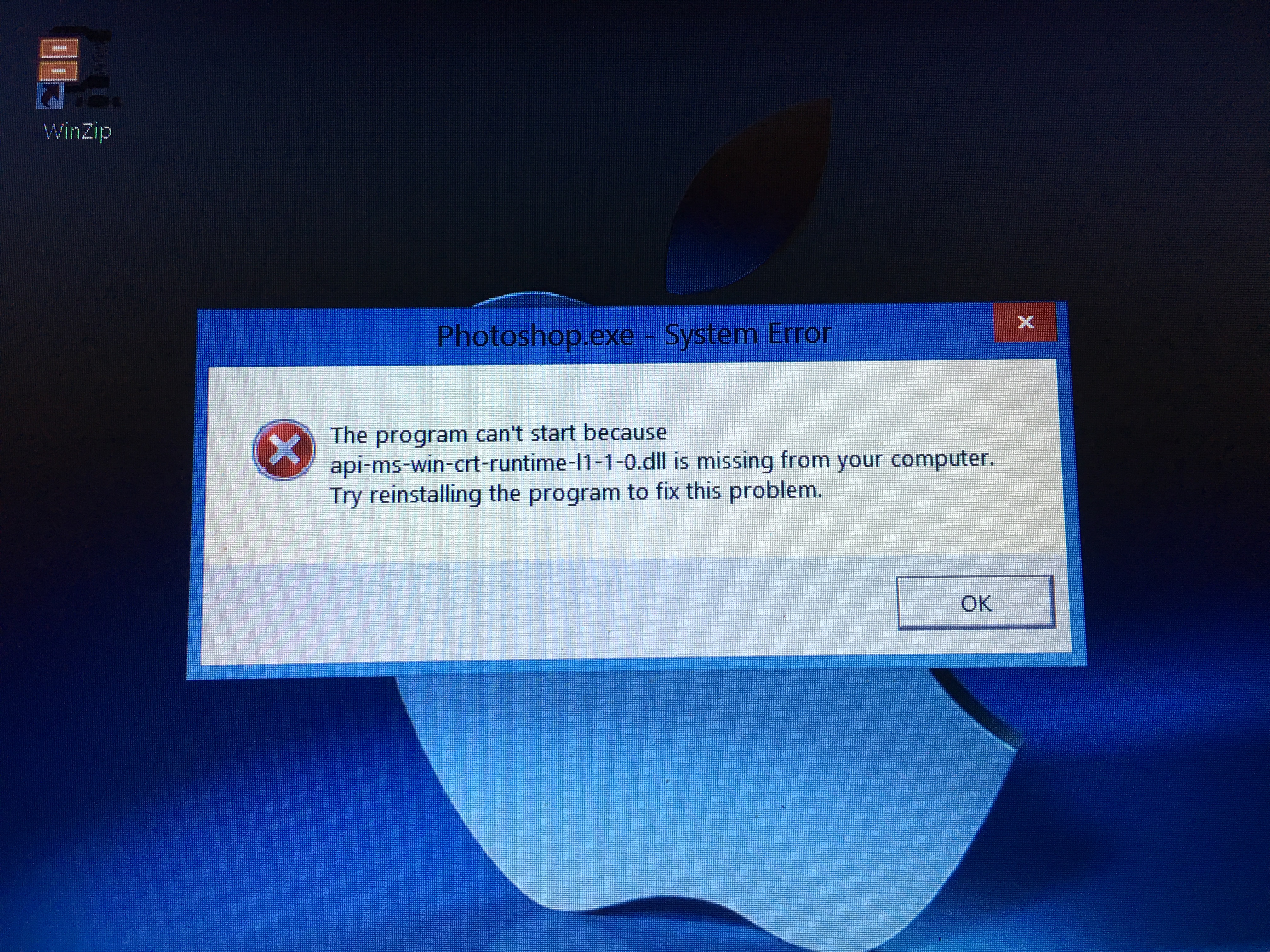 I can't install Adobe Photoshop CC in win 8.1 pro - Microsoft Q&A