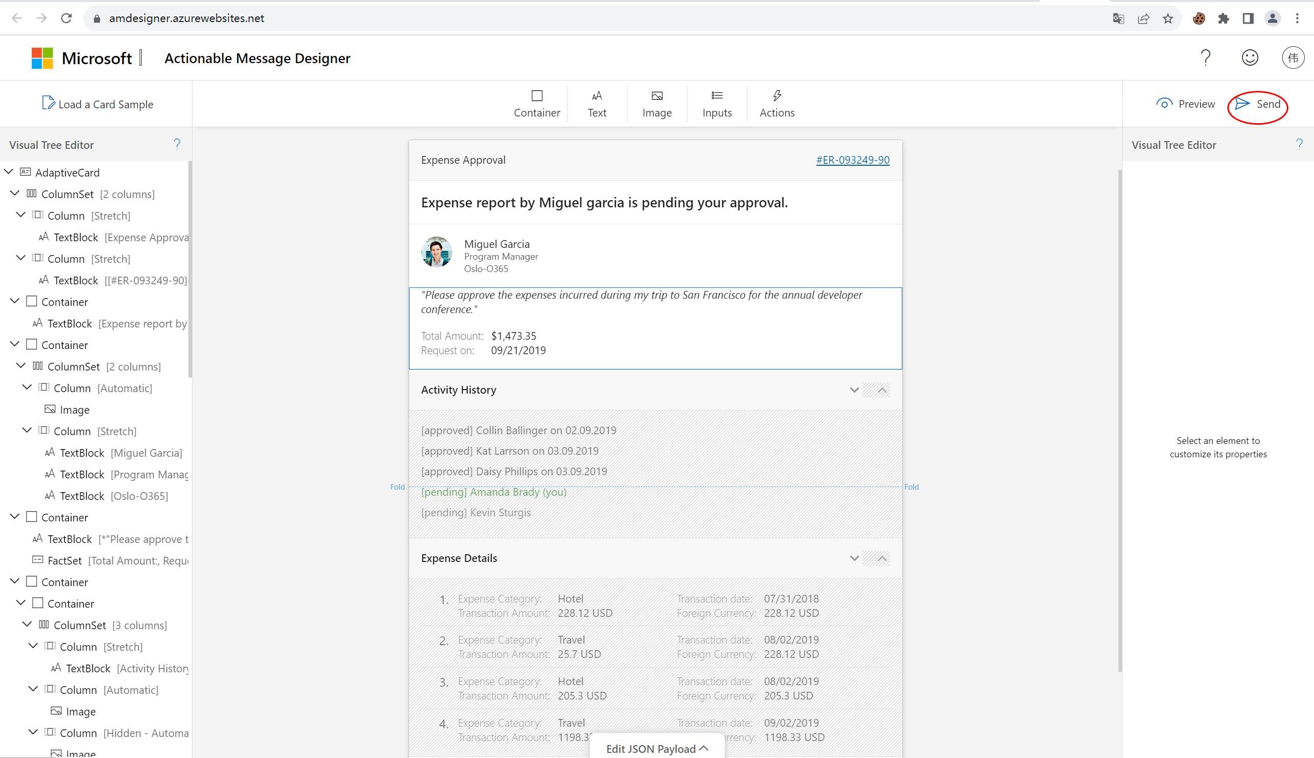Is actionable message supported on mobile browser - Microsoft Q&A