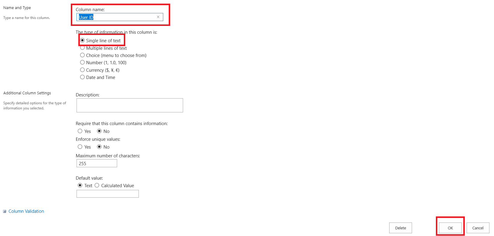 Fail to Set Column Valiation for Text In ALL CAPS - Microsoft Q&A