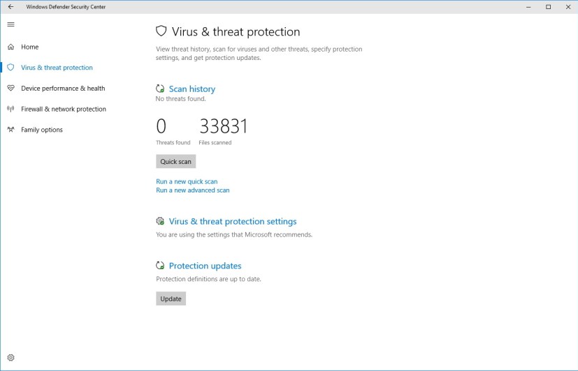 windows defender update - Microsoft Q&A