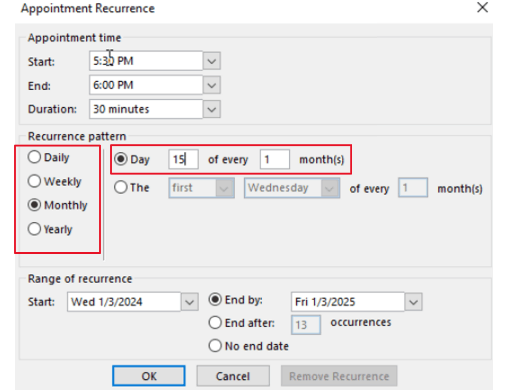 Uploading different processing dates on Calendar - Microsoft Q&A