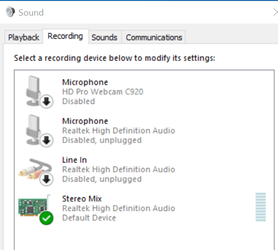 Stereo Mix Windows 10 Not Working: <a href=
