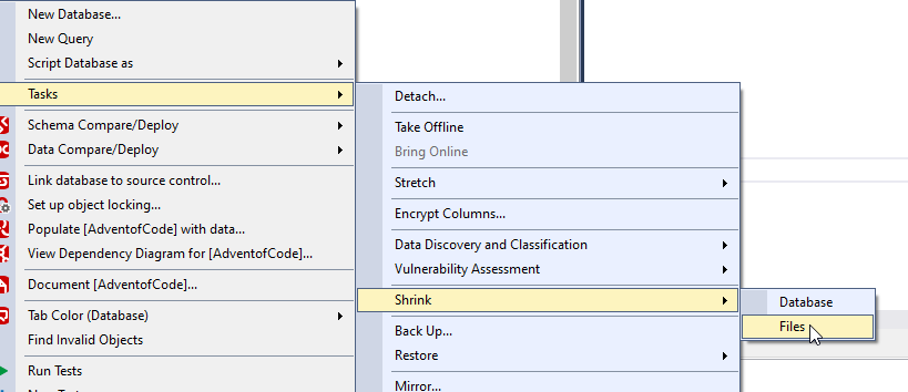 May I know how to release unused space in the database in Azure SQL ...