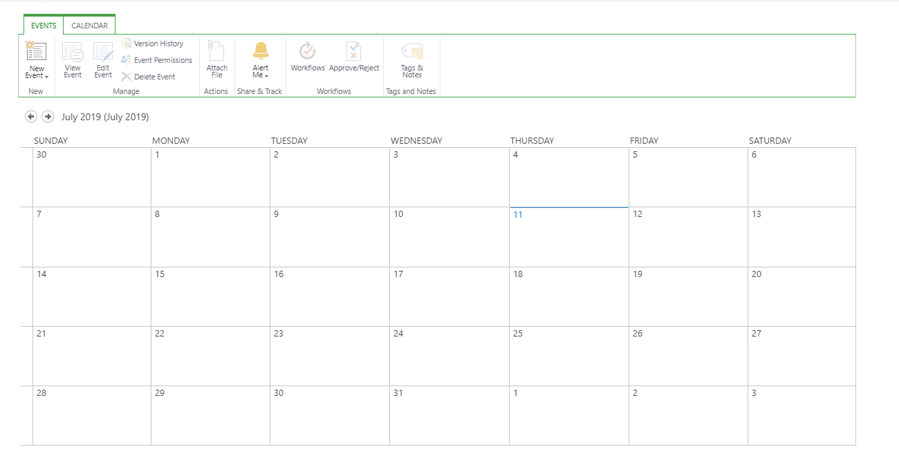 Calendar Embedding - Ribbon down by default - Microsoft Q&A