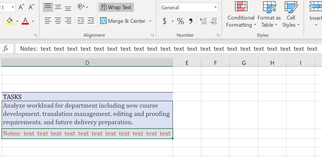 Auto expand row height to fit text - Microsoft Q&A