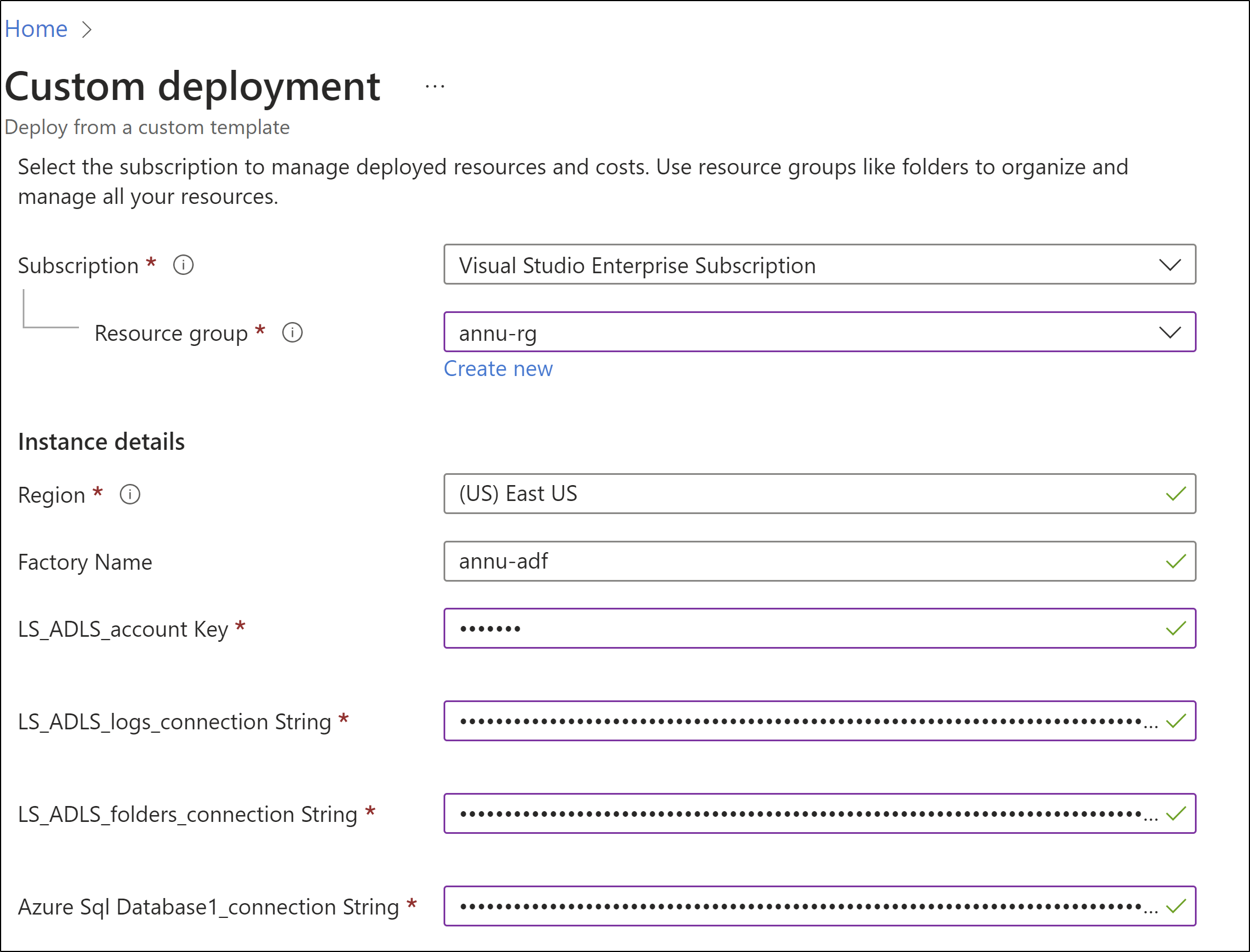 Azure Data Factory importing ARM Template. Error Type: {} - Microsoft Q&A
