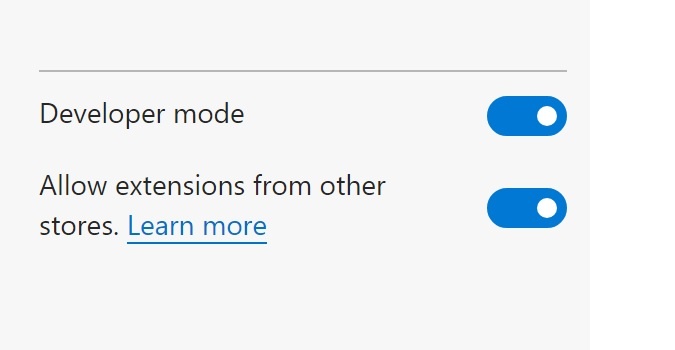 How to reenable extension that Edge 