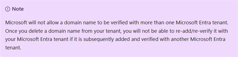 Unable to verify custom domain feyotech.com in Microsoft Entra ID ...