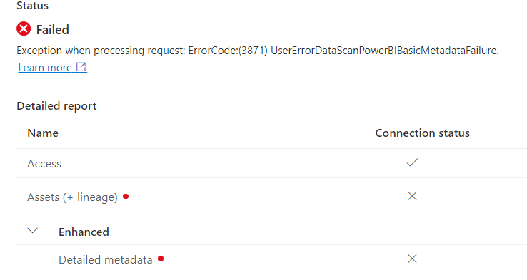 Purview connection issue with Power BI - Microsoft Q&A