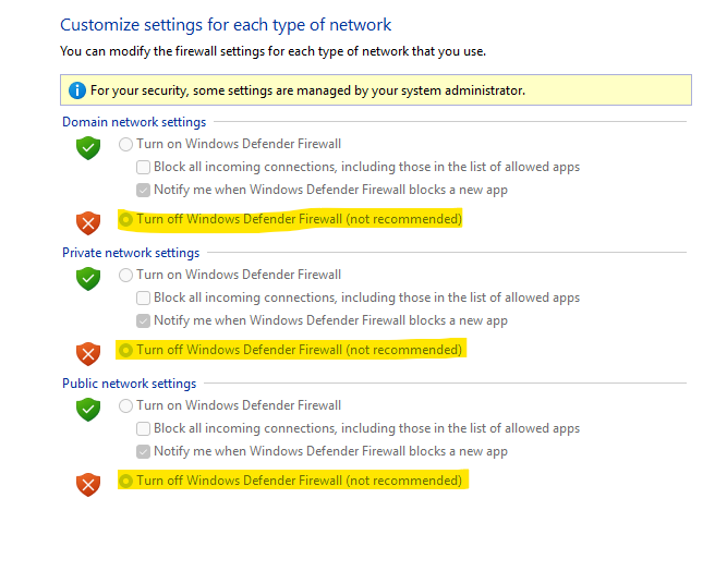 How to disable Firewall temporarily - Microsoft Q&A