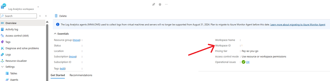 Unable to access StorageBloblogs data via Log Analytics API via Postman ...