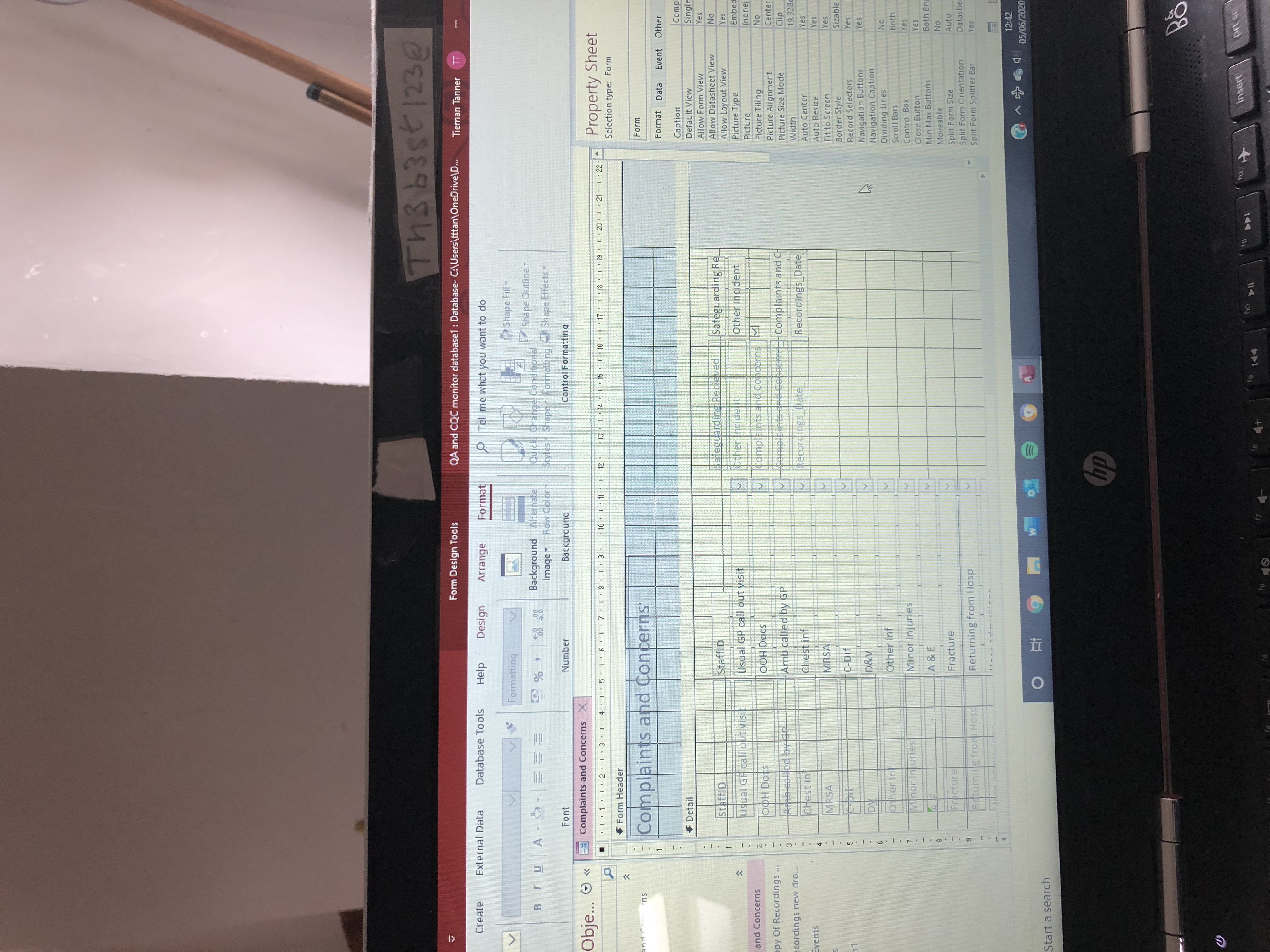 MS Access form not visible in form or layout view - Microsoft Q&A