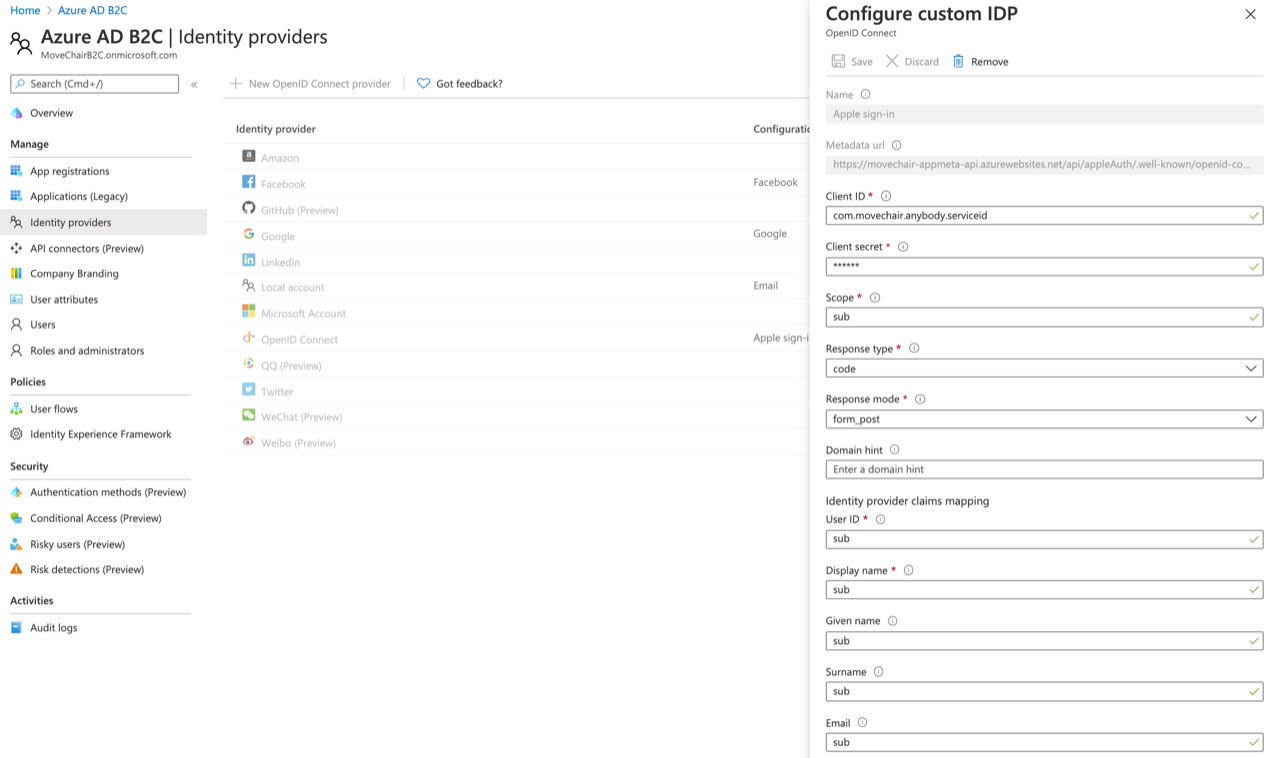 Azure AD B2C Apple Sign In Not Working With Azure AD B2C Microsoft Q A azure-ad-b2c-apple-sign-in-not-working-with-azure-ad-b2c-microsoft-q-a