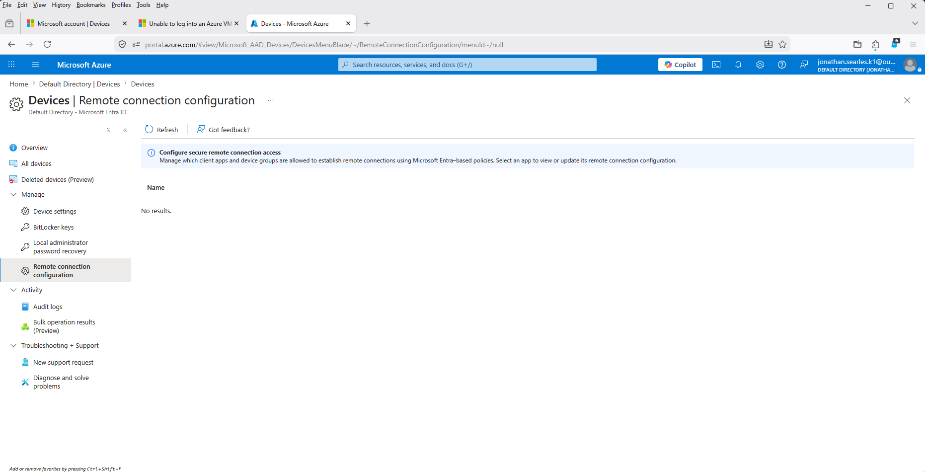 Entra troubleshooting, 7-2-2026