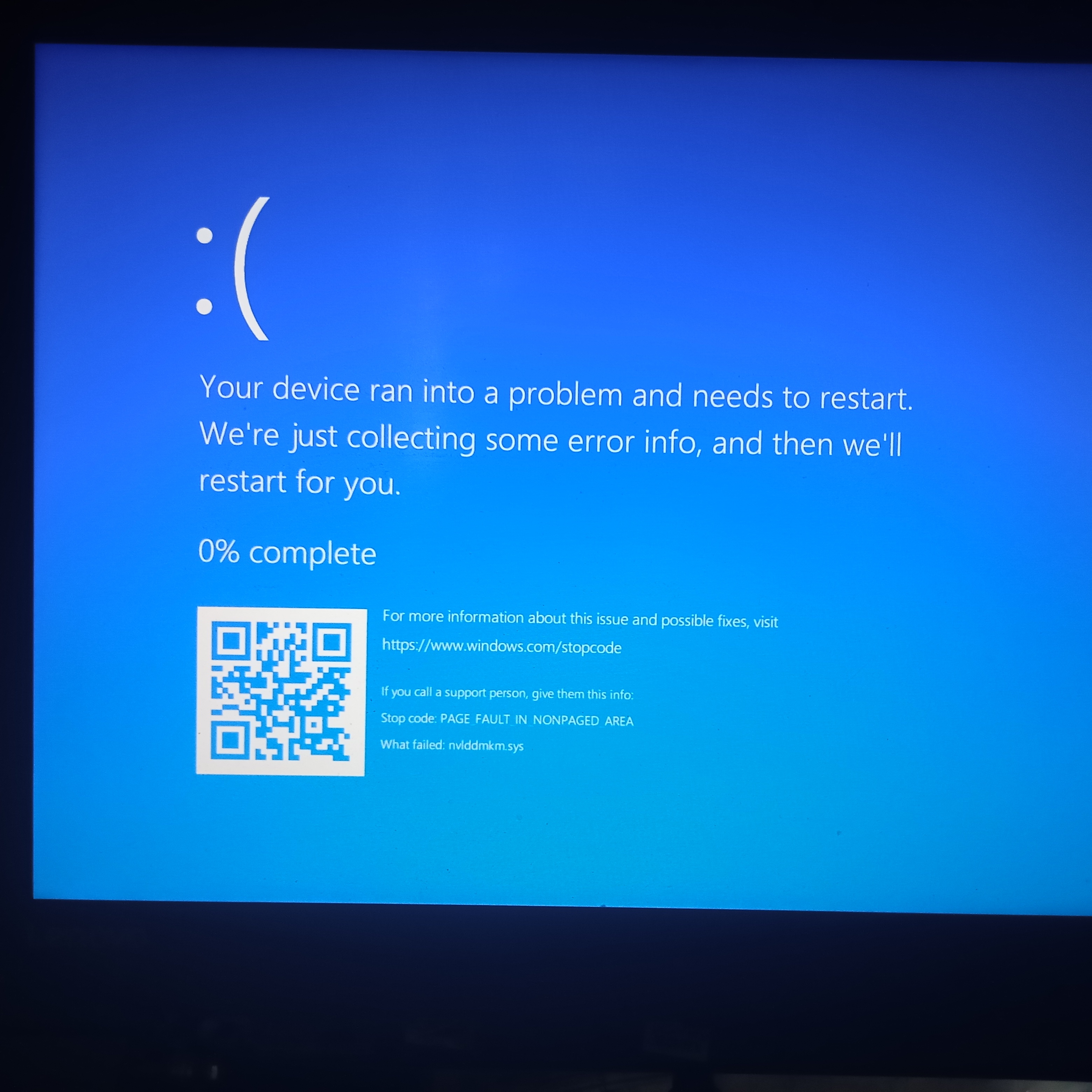 your device ran into a problem and needs to restart - คำถามคำตอบของ ...